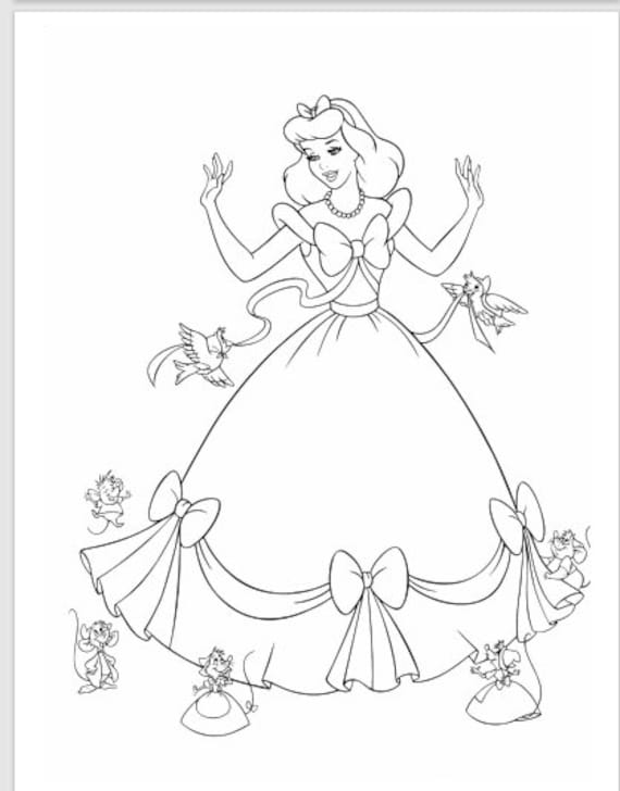 Printable princess coloring pages pages