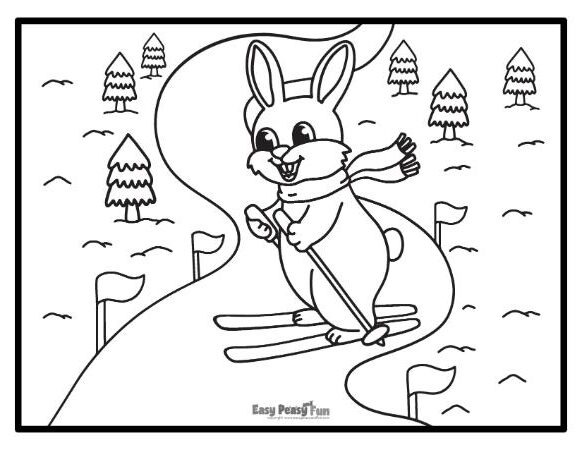 Printable winter coloring pages