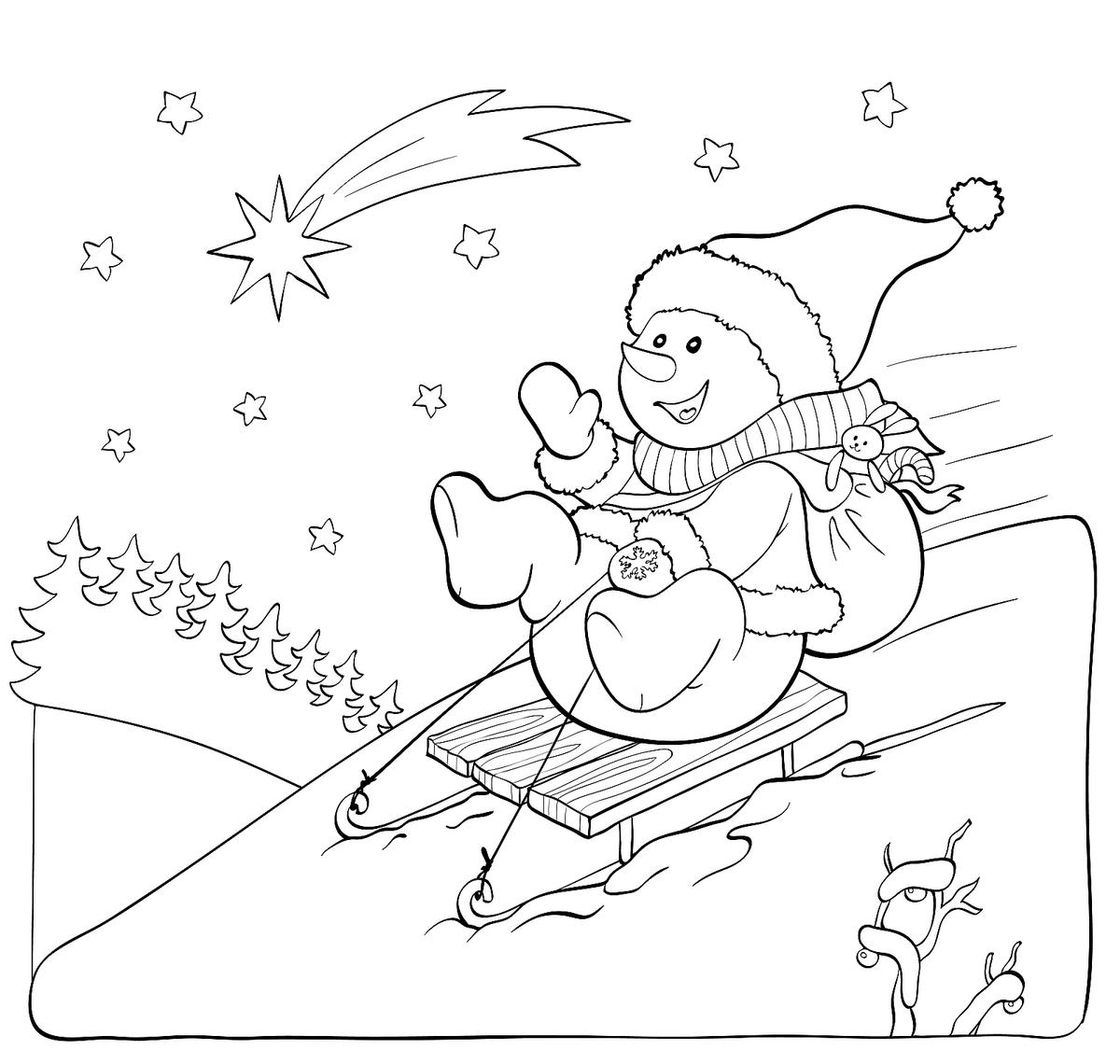 Snowman coloring pages printable coloring pages of snowmen for kids printables mom