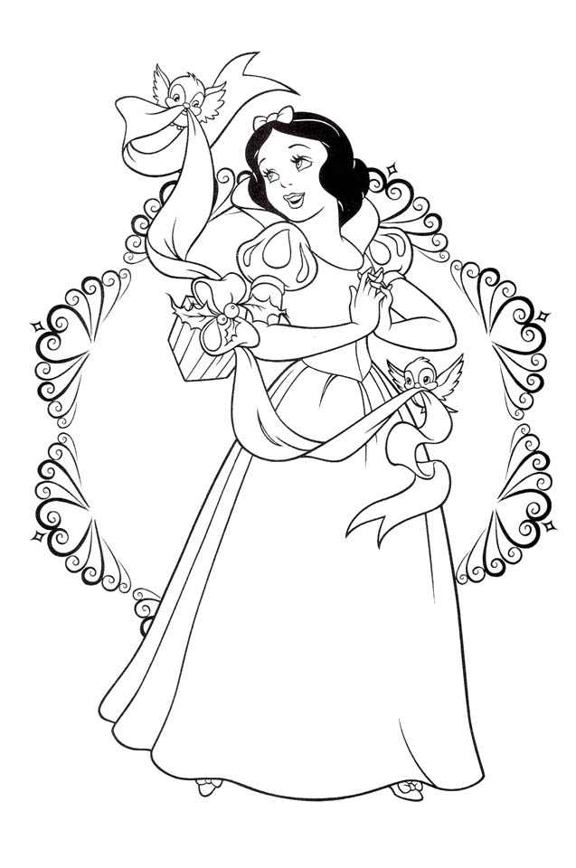 Snow white coloring pages