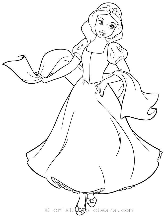 Snow white coloring pages for download