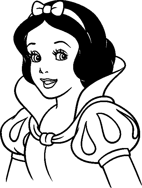 Disney princess snow white coloring pages from disney princess cartoon