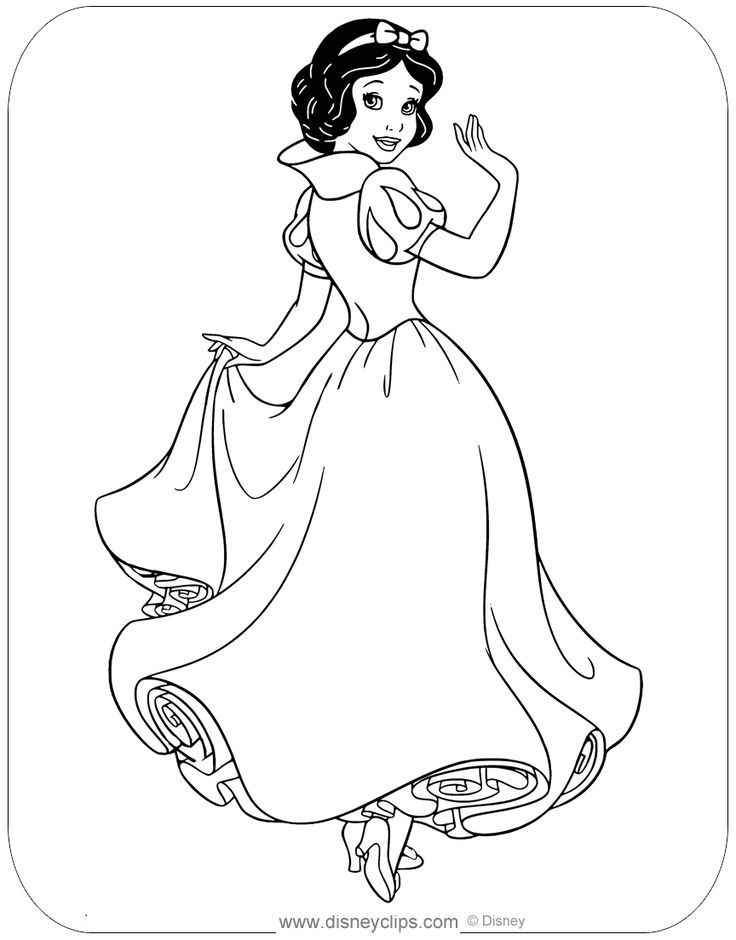 Snow white disney princess colors snow white coloring pages disney princess coloring pages