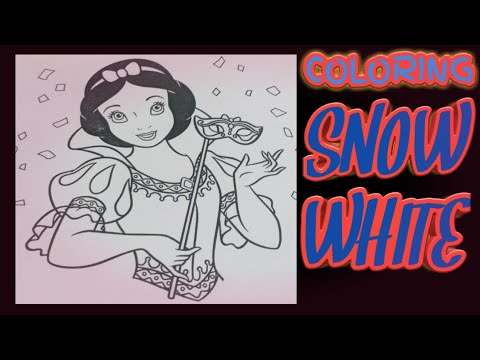 Coloring snow white disney princess coloring page ii fun paint