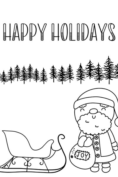 Santa claus coloring pages