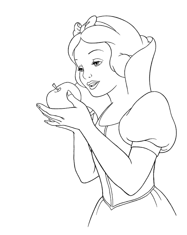 Snow white coloring pages