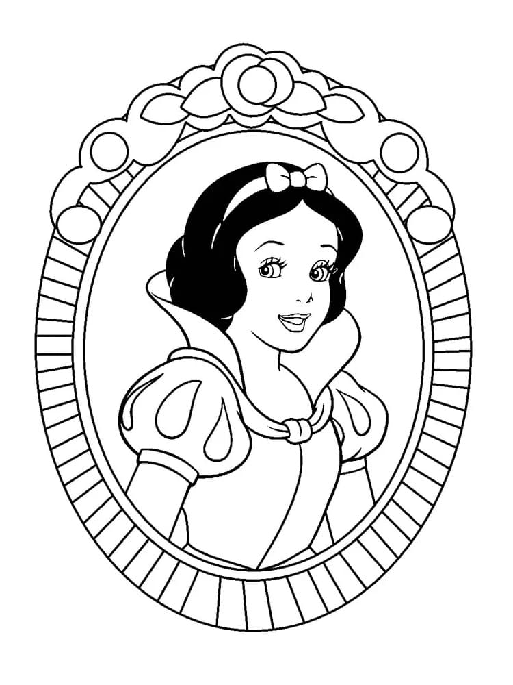 Princess snow white coloring page