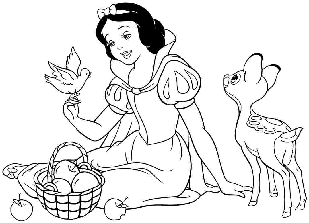 Snow white coloring pages