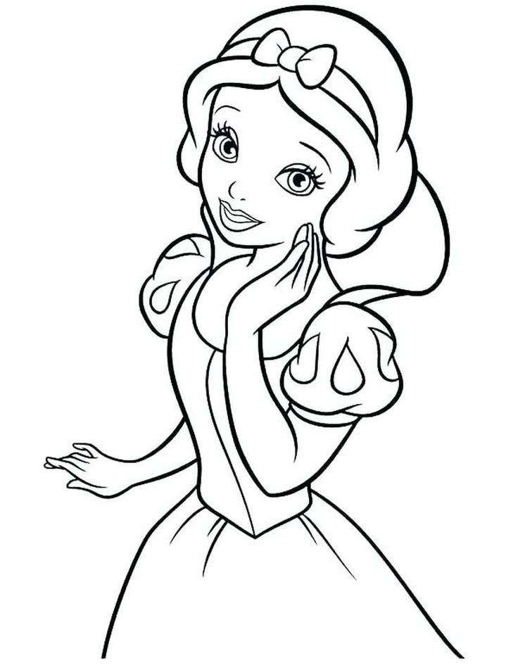 Snow white coloring pages pdf for your lovely daughters