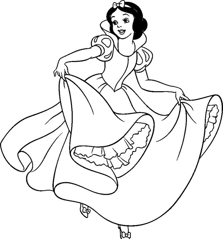 Coloring pages snow white coloring pages images