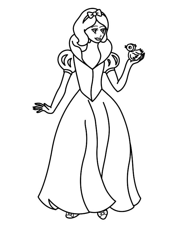 Beautiful snow white coloring pages