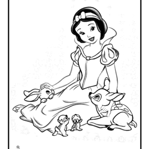 Snow white coloring pages printable for free download