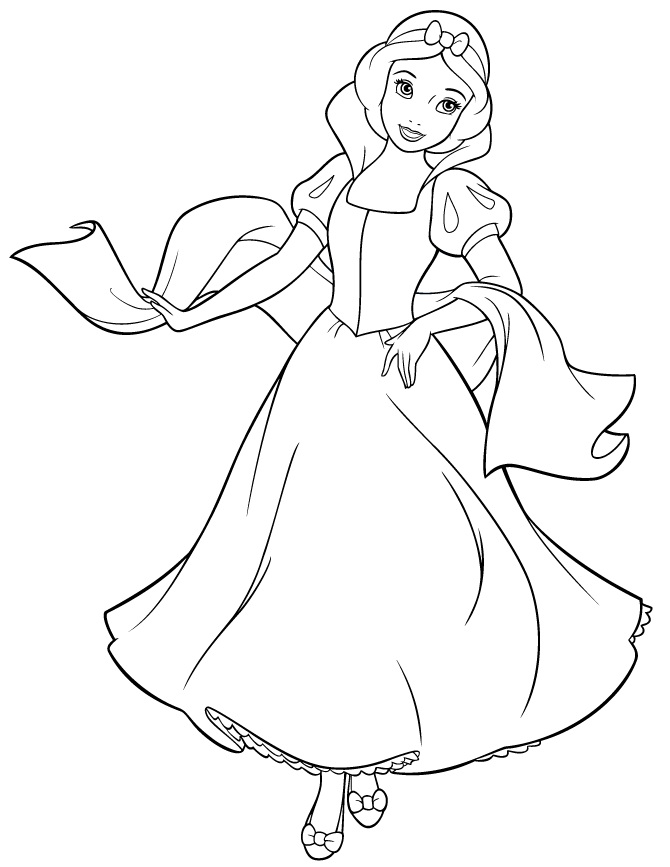 Snow white coloring pages