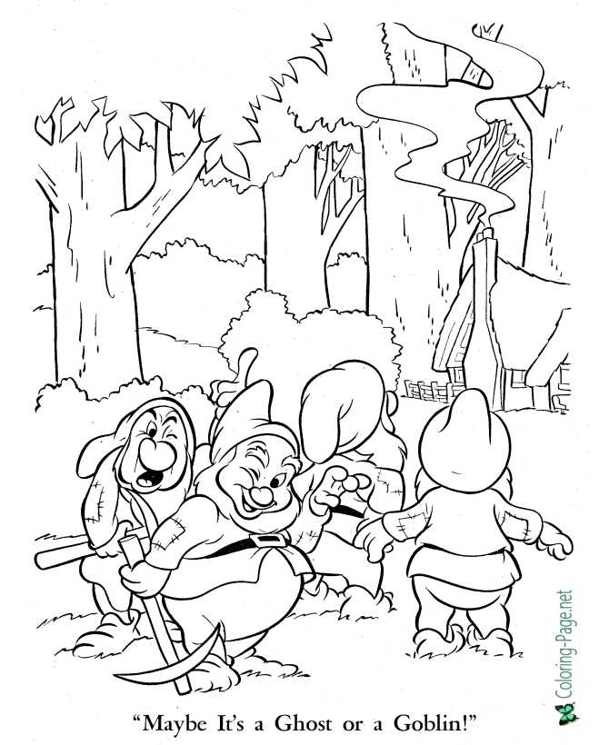 Snow white coloring pages