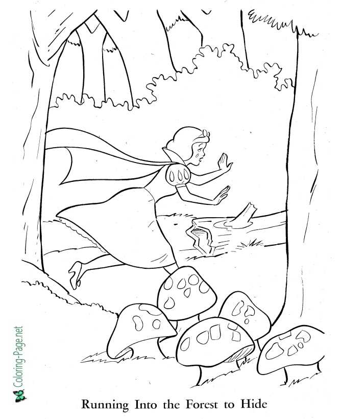 Snow white coloring pages