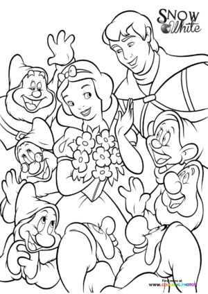 Snow white and the seven dwarfs pages free download sheets