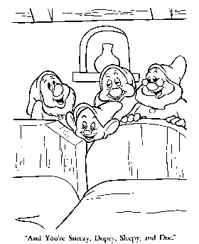 Snow white coloring pages