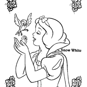 Snow white coloring pages printable for free download