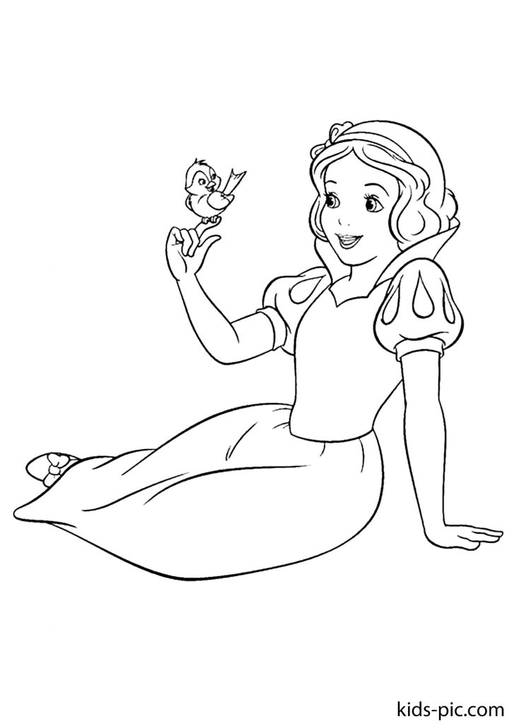 Free printable snow white coloring pages kids