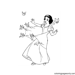 Snow white coloring pages printable for free download