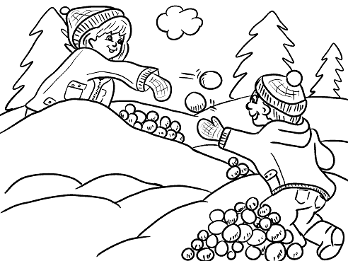 Winter coloring pages free printables