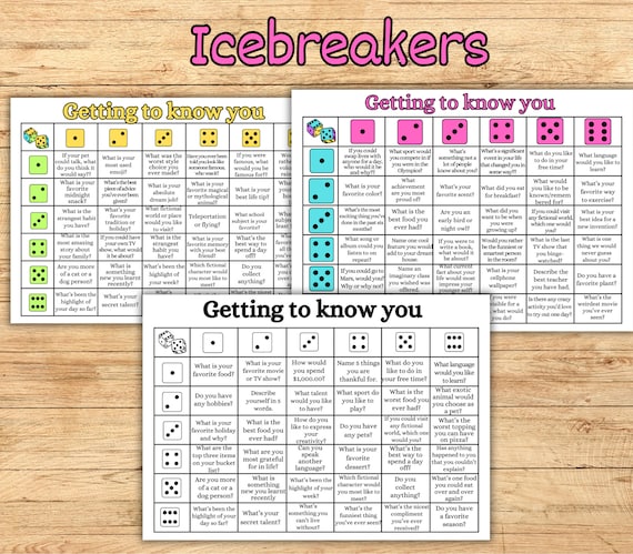 Dicebreaker roll and tell game back to school icebreaker activity for all age games for kid teacher resource dice game get to know you