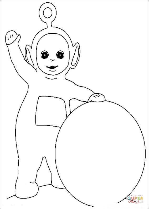 Po and his snowball coloring page free printable coloring pages