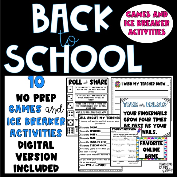 Back to school activities your students will love