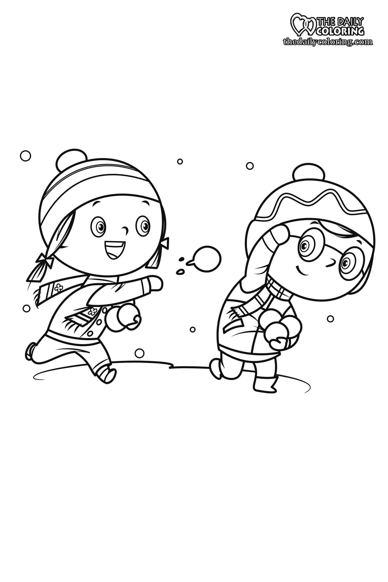 Winter coloring pages