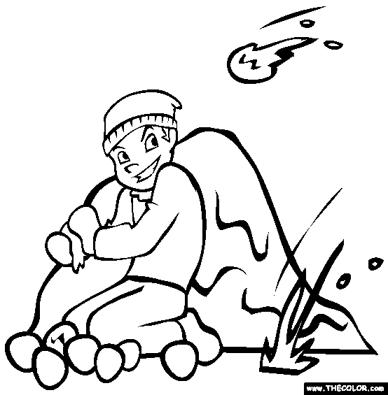 Winter online coloring pages