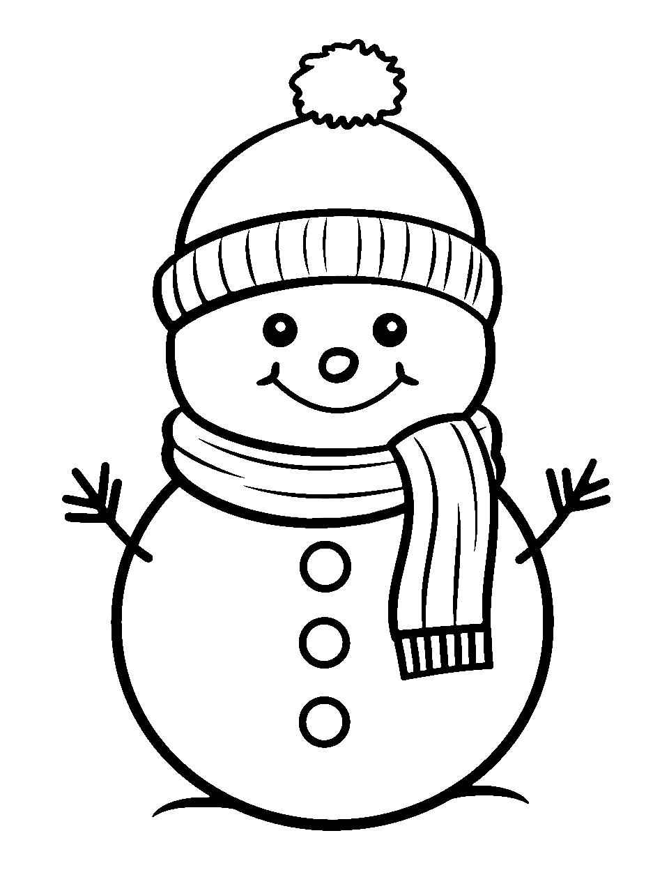 Snowman coloring pages free printable sheets