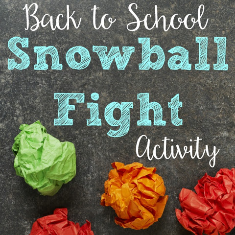 Back to school snowball fight