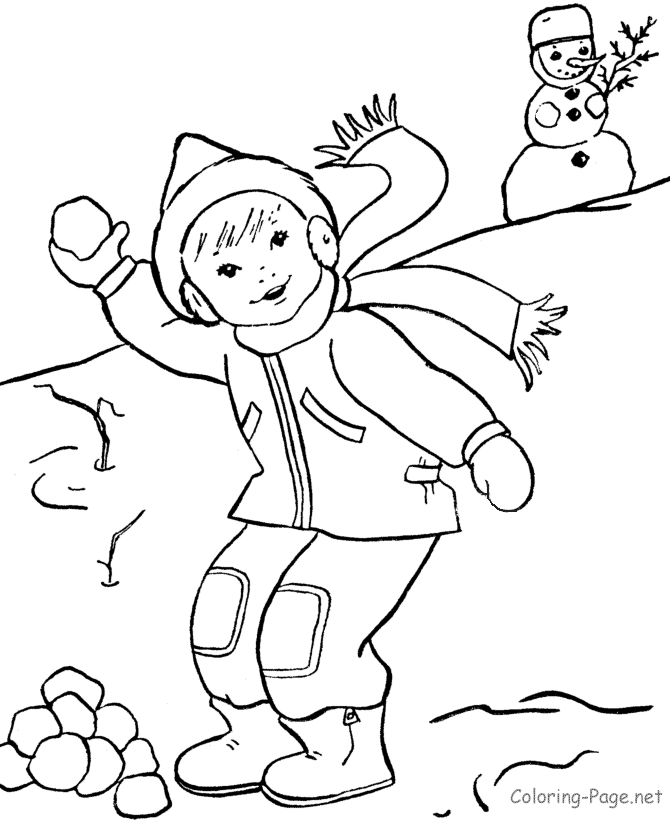 Snowball fight christmas coloring pages printable christmas coloring pages coloring pages
