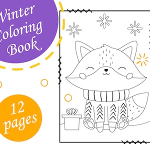 Printable snowball fight coloring page