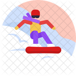 Snowboarding icons