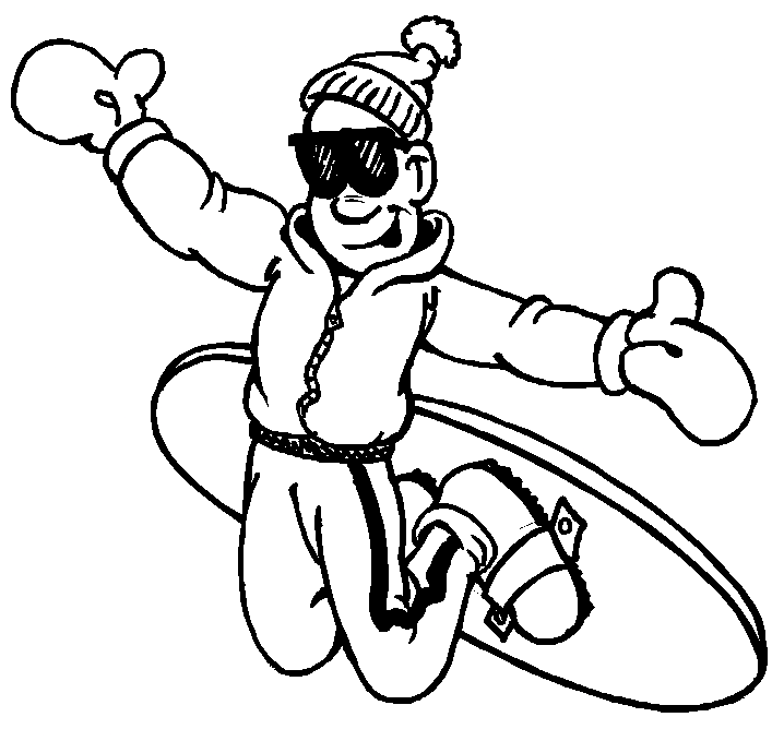 Winter sports coloring pages printable for free download