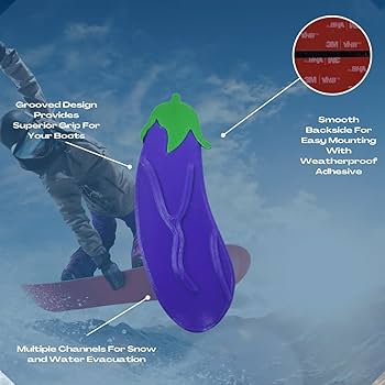 Freshe eggplant snowboard stomp pad