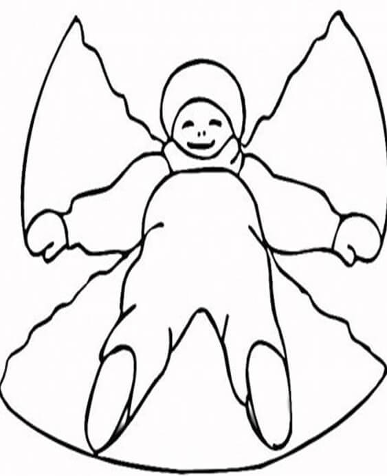 Free easy to print snow coloring pages