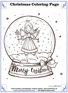 Christmas angel coloring pages