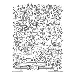 Printable christmas coloring pages