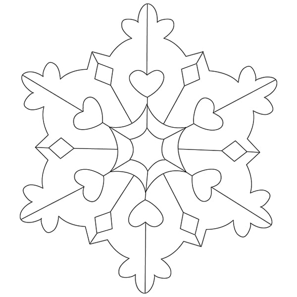 Heart filled snowflake svg dxf cutting machine laser cutting designs craft genesis