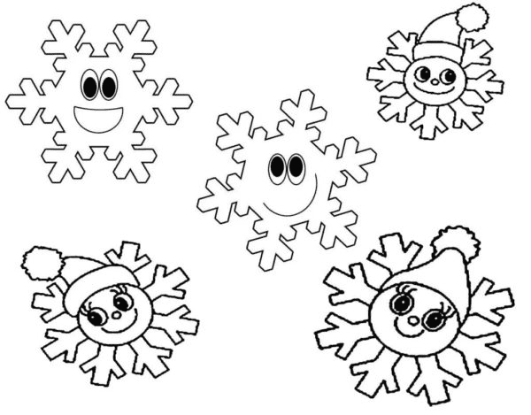 Snowflake coloring pages printable for free download