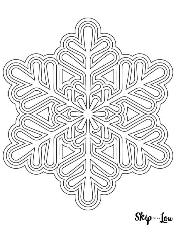 Snowflake coloring pages skip to my lou