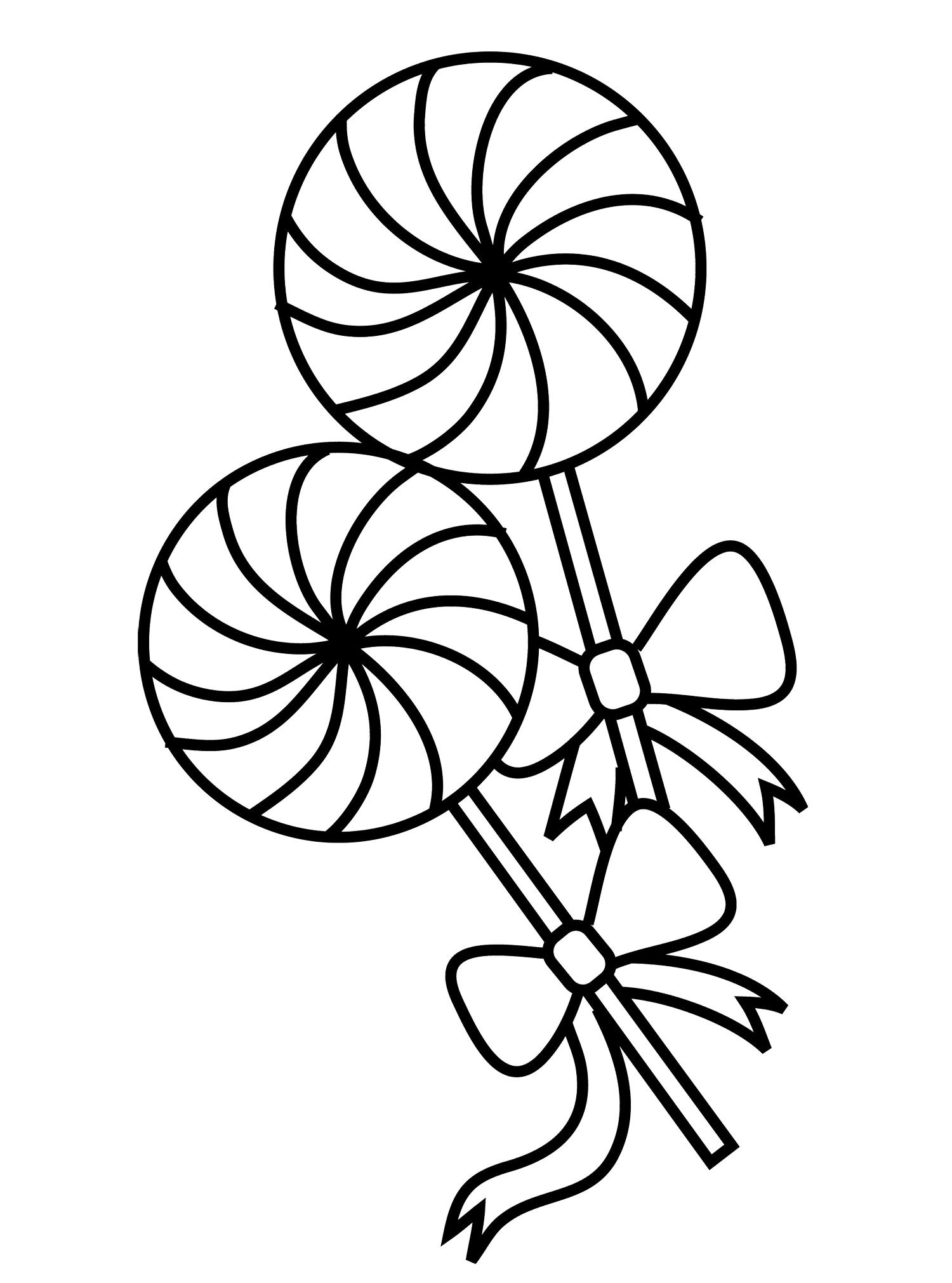 Lollipop coloring pages