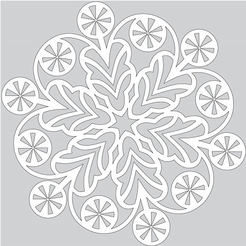 How to make paper snowflake with lollipops tutorial template free printable papercraft templates