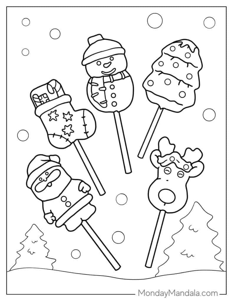 Lollipop coloring pages free pdf printables