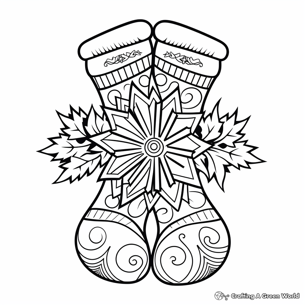 Crazy socks coloring pages