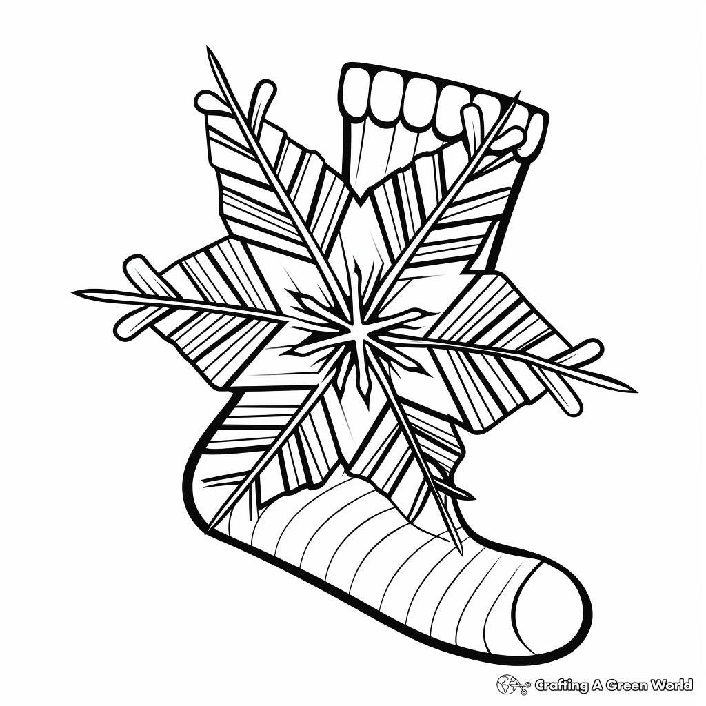 Crazy socks coloring pages