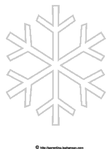 Winter snowflake coloring page or digital stamp