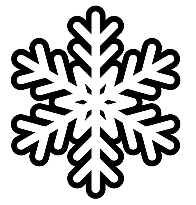 Snowflake coloring pages printable for free download